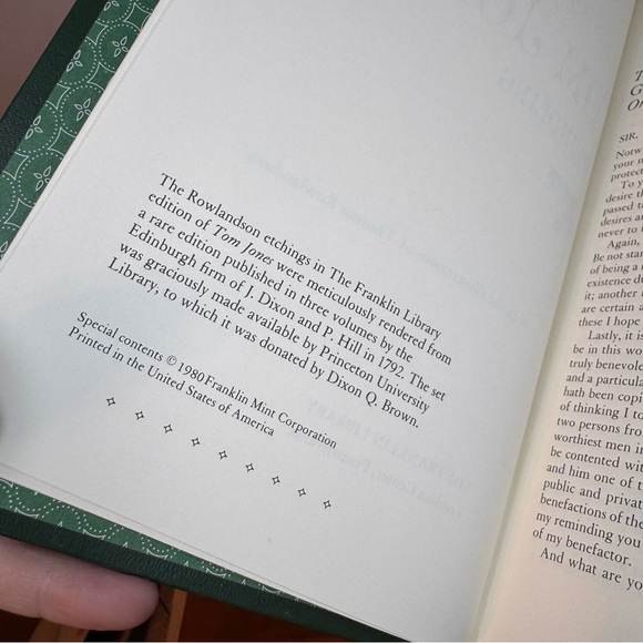 Tom Jones by Henry Fielding Franklin Library – 1980 - Picture 5 of 5
